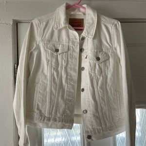 Levi Strauss denim jacket white